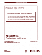 DataSheet 74HC153 pdf