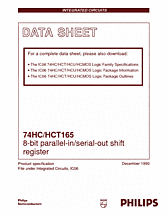 DataSheet 74HC165 pdf