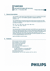 DataSheet 74HC283 pdf