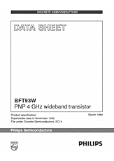 DataSheet BFT93W pdf
