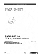 DataSheet BSR19 pdf
