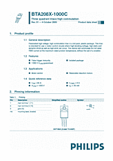 DataSheet BTA208X-1000C pdf