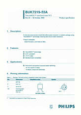 DataSheet BUK7219-55A pdf