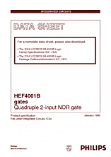 DataSheet HEF4001B pdf
