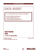 DataSheet HEF4028B pdf