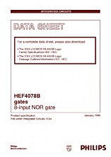 DataSheet HEF4078B pdf