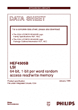 DataSheet HEF4505B pdf