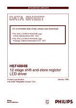 DataSheet HEF4894B pdf