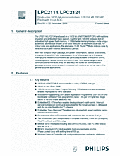 DataSheet LPC2124 pdf
