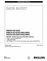 DataSheet P80C31X2 pdf