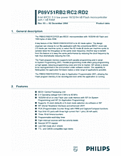 DataSheet P89V51RD2 pdf
