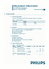 DataSheet PBLS1501V pdf