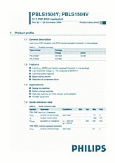 DataSheet PBLS1504Y pdf