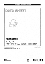 DataSheet PBSS5350X pdf