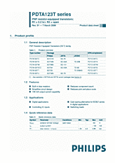 DataSheet PDTA123T pdf