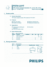 DataSheet PDTA123YT pdf