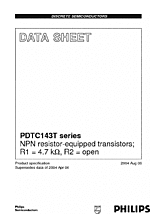 DataSheet PDTC143T pdf