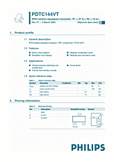 DataSheet PDTC144VT pdf