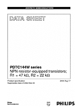 DataSheet PDTC144W pdf