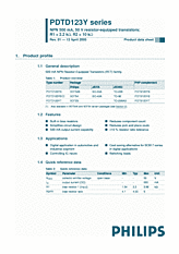 DataSheet PDTD123Y pdf