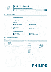 DataSheet PHP78NQ03LT pdf