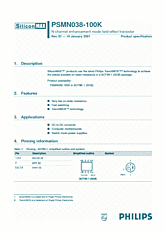 DataSheet PSMN038 pdf