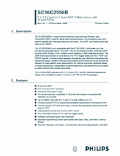 DataSheet SC16C2550B pdf
