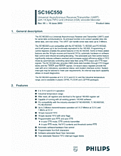 DataSheet SC16C550 pdf