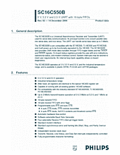 DataSheet SC16C550B pdf