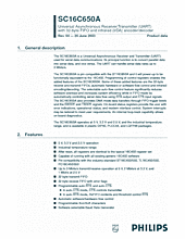 DataSheet SC16C650A pdf
