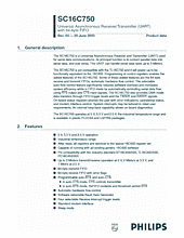 DataSheet SC16C750 pdf