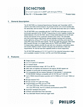 DataSheet SC16C750B pdf