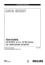DataSheet TDA1515BQ pdf