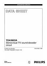 DataSheet TDA3803A pdf