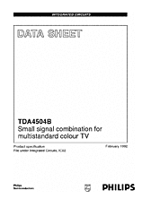 DataSheet TDA4504B pdf