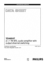DataSheet TDA8547 pdf