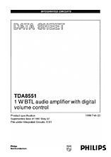 DataSheet TDA8551 pdf