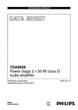 DataSheet TDA8926 pdf