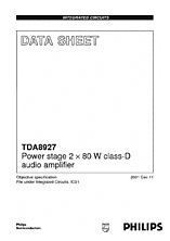 DataSheet TDA8927 pdf