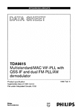 DataSheet TDA9815 pdf