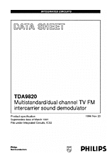 DataSheet TDA9820 pdf