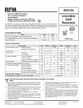 DataSheet RO2103 pdf