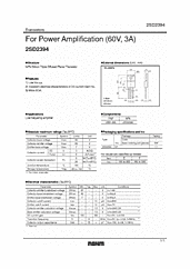 DataSheet 2SD2394 pdf