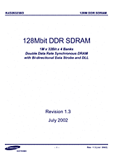 DataSheet K4D263238D pdf