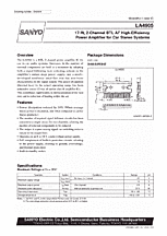 DataSheet LA4905 pdf