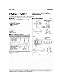 DataSheet PC827 pdf