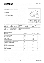 DataSheet BSS119 pdf