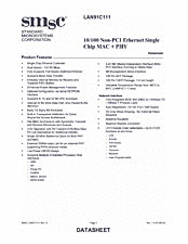 DataSheet LAN91C111 pdf