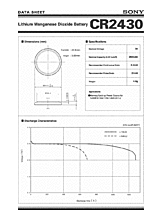 DataSheet CR2430 pdf