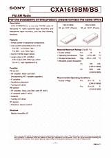 DataSheet CXA1619BM pdf